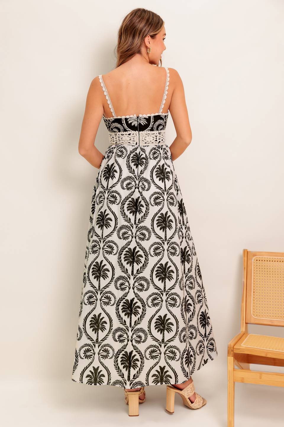 MEET ME FOR TEA WOVEN MAXI DRESS Flying Tomato